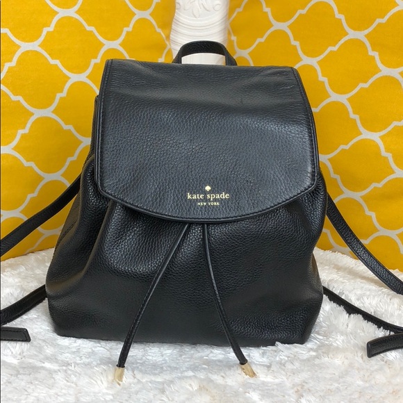 kate spade Handbags - 🌸FLASH⬇️🌸Kate Spade All Leather Black Backpack